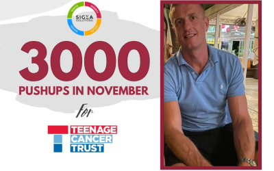 Sigma Solutions Director Paul Takes on a Herculean Challenge: 3000 Push-ups for Teenage Cancer Trust